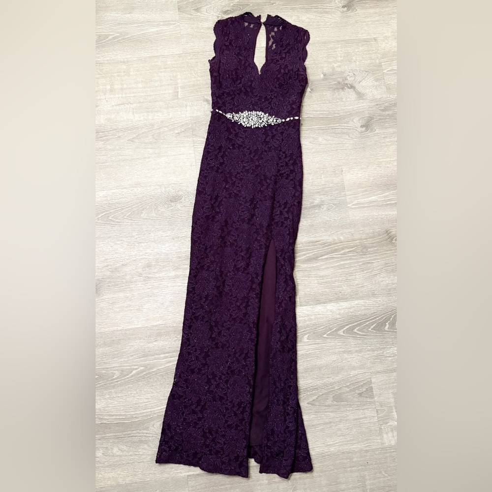 •CITY TRIANGLES• PURPLE LACE DRESS